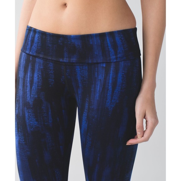 Lululemon Wunder Under Pant Full-On Luon Nightsky Harbor Blue Black Size 2 or 4 - Picture 6 of 9